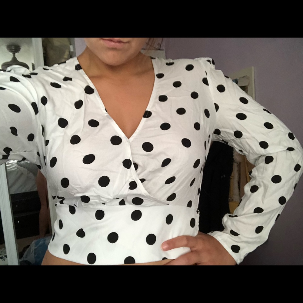 Polka Dot Crop Top NWT